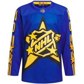 All-Star 2024 Hockeydrakt Custom NHL Game Blå Adidas x Drew House Authentic - Herre